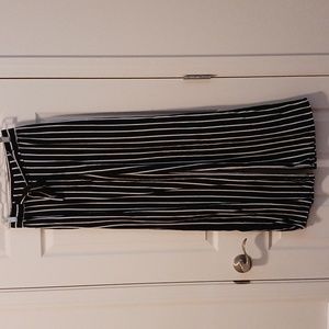 Stripped Tie Waist Pants